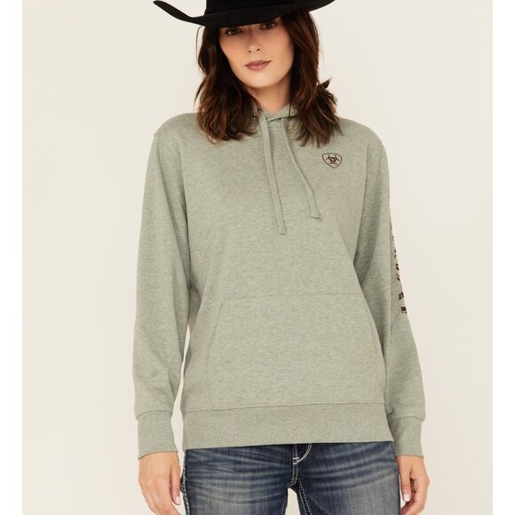 Ariat Women's Boot Barn Exclusive Leopard Print Logo Hoodie - Picture 1 of 13